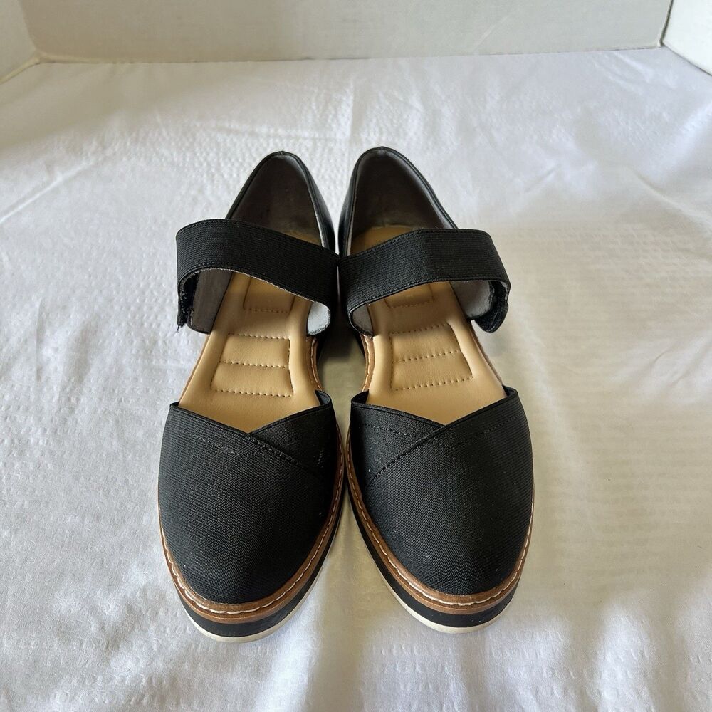Kelly & Katie Women's Black Mary Jane Platform Slip-On Comfort Shoes Size 8